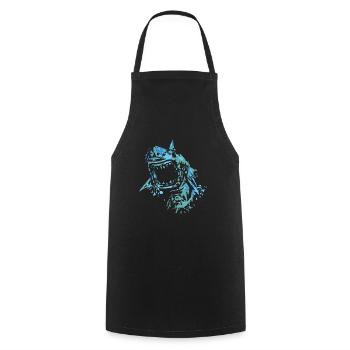 Requins - Tablier de cuisine - noir - Devant - AI Model Male 185 dark (185cm)