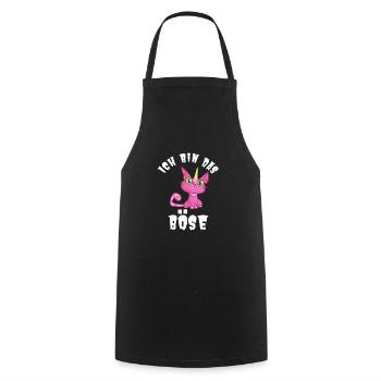 I'm the EVIL Evil Cat Unicorn Kitty funny - Cooking Apron - black - Front - AI Model Male 185 dark (185cm)