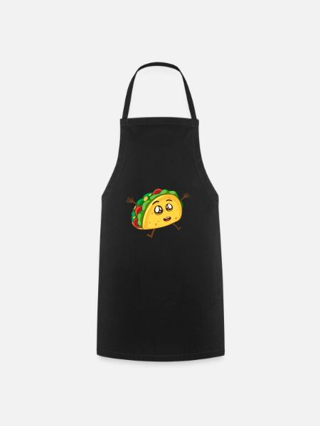 Happy Taco - Kochschürze - Schwarz