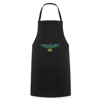 Amazigh Imazighen Flagge Adler Nordafrika Geschenk - Kochschürze - Schwarz - Vorne - AI Model Male 185 dark (185cm)