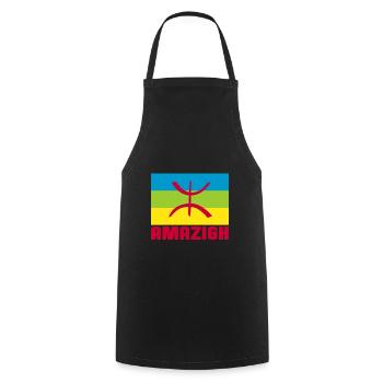 Amazigh - Cooking Apron - black - Front - AI Model Male 185 dark (185cm)