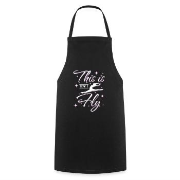 C’est comme ça que je fais de la gymnastique - Tablier de cuisine - noir - Devant - AI Model Male 185 dark (185cm)