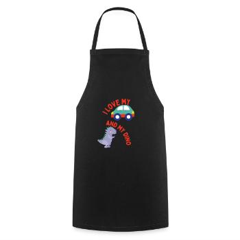 Birthday - Cooking Apron - black - Front - AI Model Male 185 dark (185cm)
