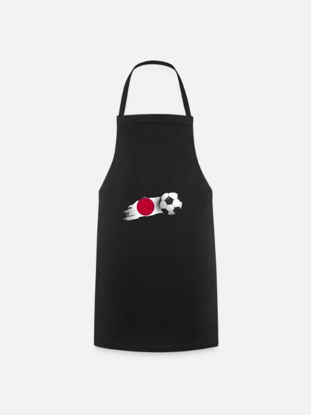 Japan Football Gift - Cooking Apron - black