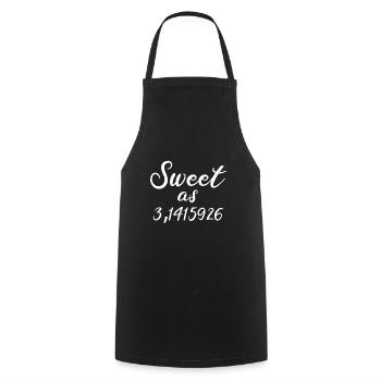 Süß Wie Kuchen 3. 1415926 Funny Math Science Geek - Kochschürze - Schwarz - Vorne - AI Model Male 185 dark (185cm)