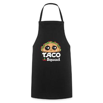 Cute Taco Squad Funny Mexican - Cooking Apron - black - Front - AI Model Male 185 dark (185cm)