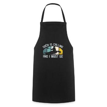 Kayaking on soca slovenia - Cooking Apron - black - Front - AI Model Male 185 dark (185cm)