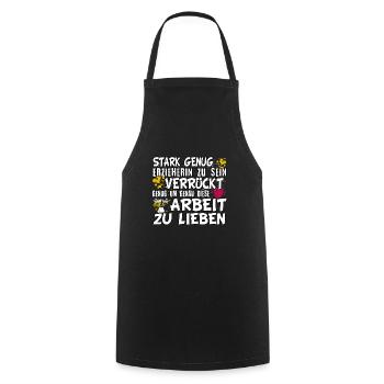 Kita Spruch für Erzieherin Kindergarten - Kochschürze - Schwarz - Vorne - AI Model Male 185 dark (185cm)