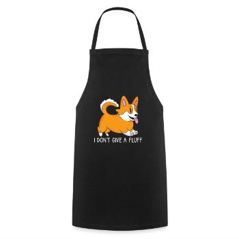 I don't give sweet fluff corgi dog owner - Cooking Apron - black - Front - AI Model Male 185 dark (185cm)