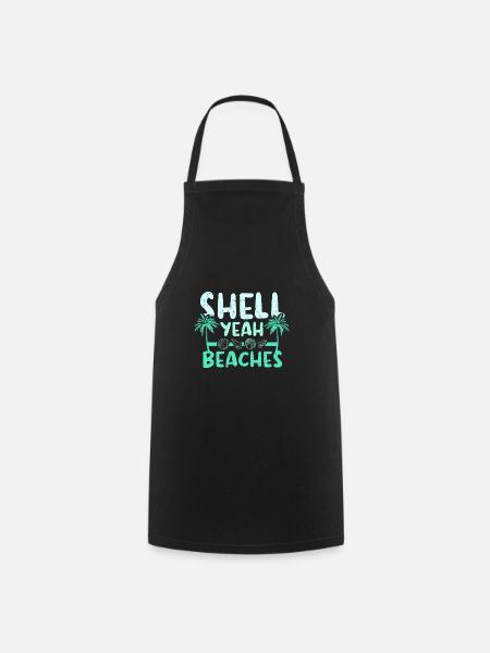 Shell yeah beaches - Kochschürze - Schwarz