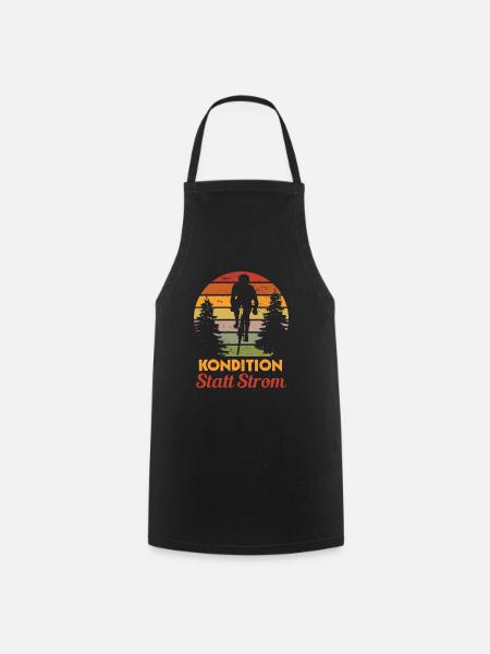 Kondition Statt Strom Fahrrad Fahrradfahren Biker - Kochschürze - Schwarz