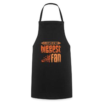 Je serai ton plus grand fan de basket-ball - Tablier de cuisine - noir - Devant - AI Model Male 185 dark (185cm)