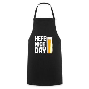 Yeast Nice Day Funny Beer Hobby Brewer Wheat - Cooking Apron - black - Front - AI Model Male 185 dark (185cm)