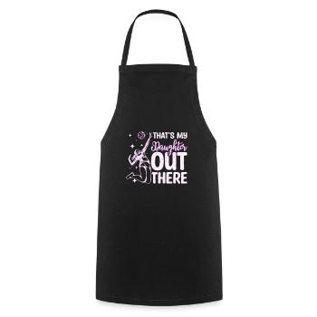 That's my daughter out there - Cooking Apron - black - Front - AI Model Male 185 dark (185cm)