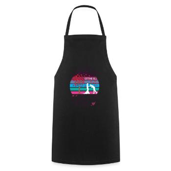 Regardez-moi me marier tous - Tablier de cuisine - noir - Devant - AI Model Male 185 dark (185cm)