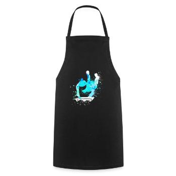 Splash Winter Sports Snow Luge Sled - Cooking Apron - black - Front - AI Model Male 185 dark (185cm)