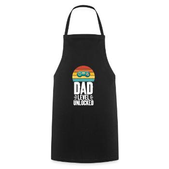 Dad Level Freigeschaltet Coole Kunst Für Gamer Dad - Kochschürze - Schwarz - Vorne - AI Model Male 185 dark (185cm)