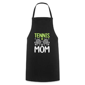 Mothers Day Mommy Tennis Mom - Cooking Apron - black - Front - AI Model Male 185 dark (185cm)