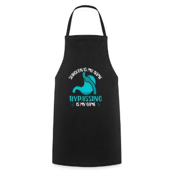 chirurgien est mon nom contournement est mon game design - Tablier de cuisine - noir - Devant - AI Model Male 185 dark (185cm)