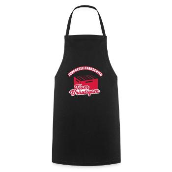 Junggesellenabschied Team Bräutigam - Kochschürze - Schwarz - Vorne - AI Model Male 185 dark (185cm)
