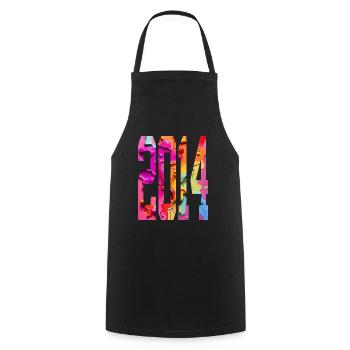 BUNT 12TH BIRTHDAY 2014 - Cooking Apron - black - Front - AI Model Male 185 dark (185cm)