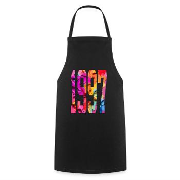 BUNT 29TH BIRTHDAY 1997 - Cooking Apron - black - Front - AI Model Male 185 dark (185cm)