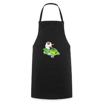 Lustiges Schaf T-Shirt Schaf Rasenmäher MÄH - Kochschürze - Schwarz - Vorne - AI Model Male 185 dark (185cm)