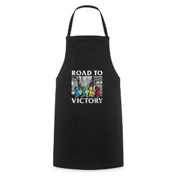 Jeux de société Road to Victory - Tablier de cuisine - noir - Devant - AI Model Male 185 dark (185cm)