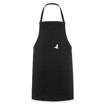 White Dove Pocket Design Colombe de la Paix - Tablier de cuisine - noir - Devant - AI Model Male 185 dark (185cm)