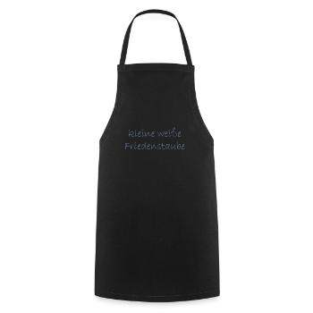 kleine weisse friedenstaube. - Kochschürze - Schwarz - Vorne - AI Model Male 185 dark (185cm)