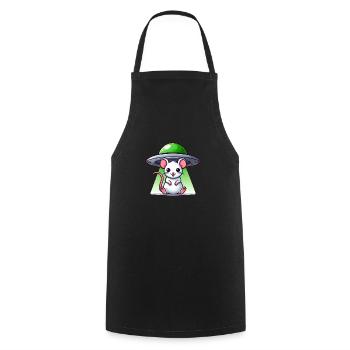 Rat & Mouse: UFO Abduction Adventure - Cooking Apron - black - Front - AI Model Male 185 dark (185cm)