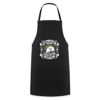 Lustig Witzig Wanna Taco Bout Jesus Lettuce Pray - Kochschürze - Schwarz - Vorne - AI Model Male 185 dark (185cm)