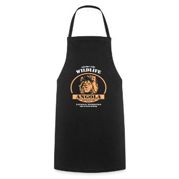 Angola - Safari Wildlife - Löwe - Lion - Cooking Apron - black - Front - AI Model Male 185 dark (185cm)