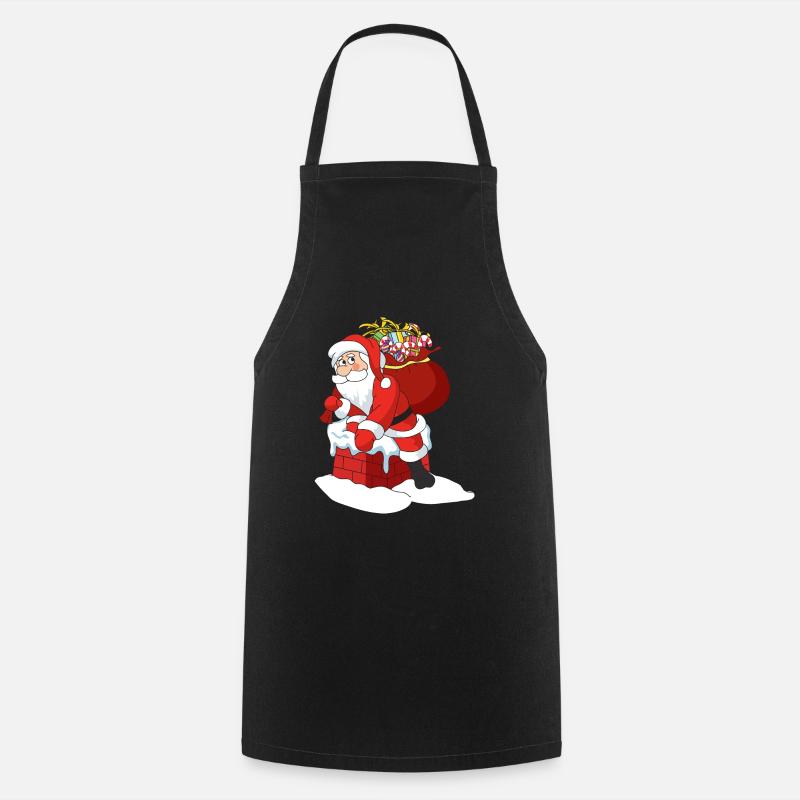 Père Noël - Tablier de cuisine - noir