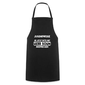 Jugendweihe Junge Sohn Jugend Geschenk - Kochschürze - Schwarz - Vorne - AI Model Male 185 dark (185cm)