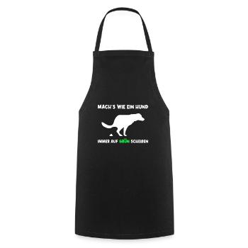 Bundestagswahl Grüne Protest Statement Geschenk - Kochschürze - Schwarz - Vorne - AI Model Male 185 dark (185cm)