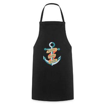 Cruise Cruise Ship - Cooking Apron - black - Front - AI Model Male 185 dark (185cm)