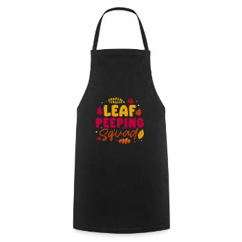 Leaf Peeping Squad Autumn Leaf Peeper - Cooking Apron - black - Front - AI Model Male 185 dark (185cm)