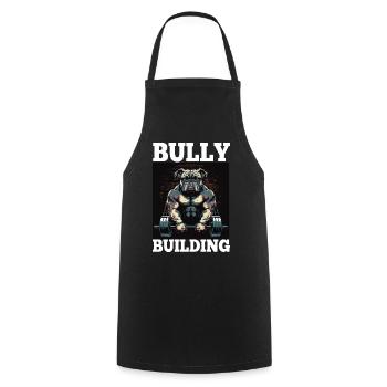 Français Bulldog Frenchie Bodybuilding Dog - Tablier de cuisine - noir - Devant - AI Model Male 185 dark (185cm)