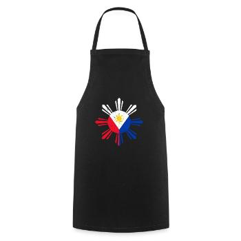 Philippines Culture Supportive National Flag Of - Cooking Apron - black - Front - AI Model Male 185 dark (185cm)