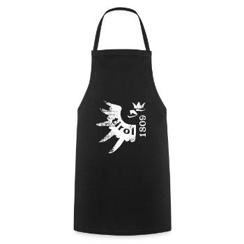 Tyrol 1809 Dialect Tyrolean Coat of Arms Eagle Gift - Cooking Apron - black - Front - AI Model Male 185 dark (185cm)