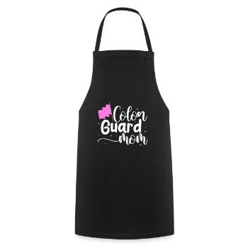 Color Guard Mom Design pour une danseuse militaire - Tablier de cuisine - noir - Devant - AI Model Male 185 dark (185cm)