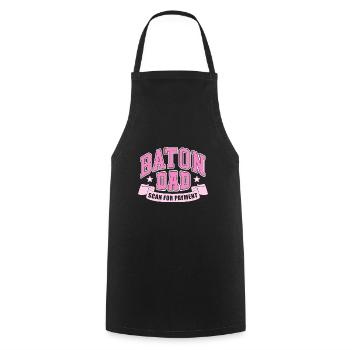 baton dad scan for payment Design for a twirling - Cooking Apron - black - Front - AI Model Male 185 dark (185cm)