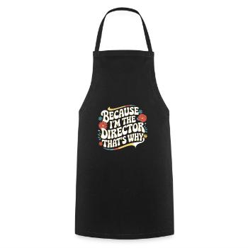 Filmmaker Film Director Cinematographer Film - Cooking Apron - black - Front - AI Model Male 185 dark (185cm)