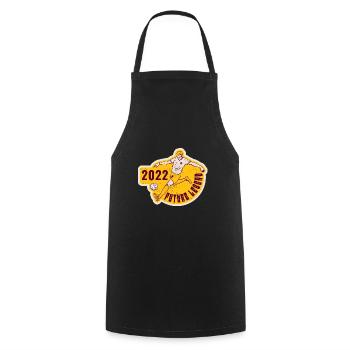 Fußball Spruch - Kochschürze - Schwarz - Vorne - AI Model Male 185 dark (185cm)