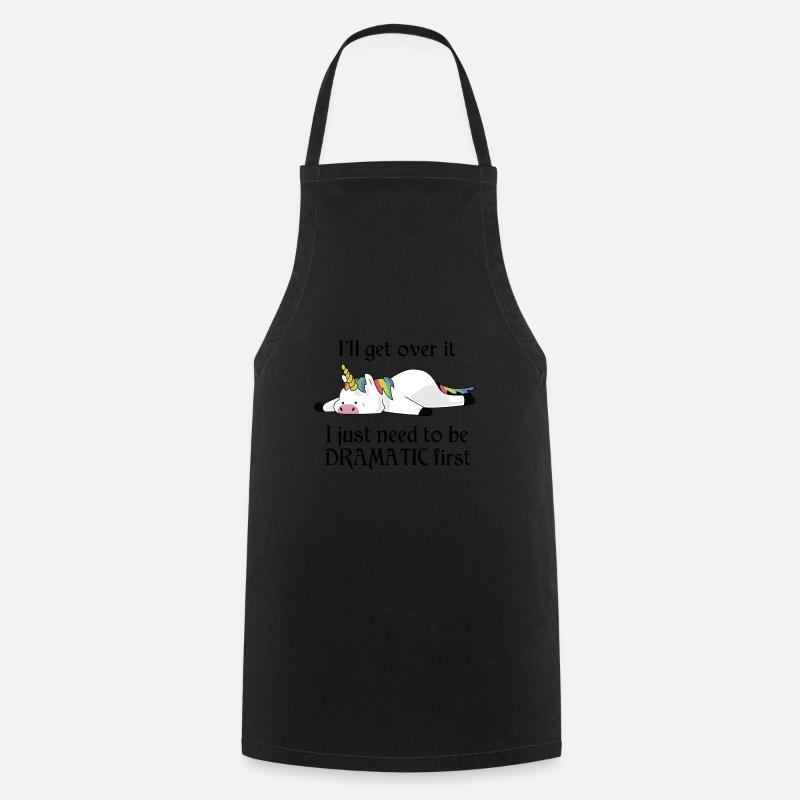 Dramatic Unicorn - Tablier de cuisine - noir