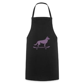 Dog Shepherd Skateboard Skateboarder - Tablier de cuisine - noir - Devant - AI Model Male 185 dark (185cm)