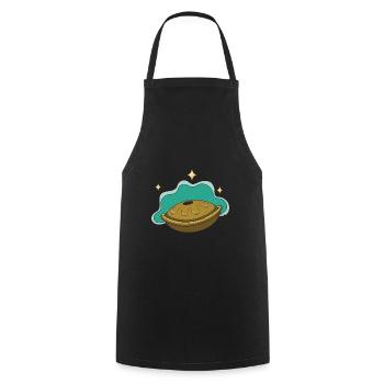 Handpan Music Instrument Gift - Cooking Apron - black - Front - AI Model Male 185 dark (185cm)