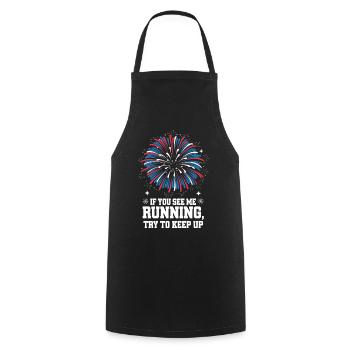 Pyrotechnics Fireworks Pyrotechnics - Cooking Apron - black - Front - AI Model Male 185 dark (185cm)