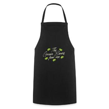 La casserole de haricots verts Fear Me Green Bean - Tablier de cuisine - noir - Devant - AI Model Male 185 dark (185cm)